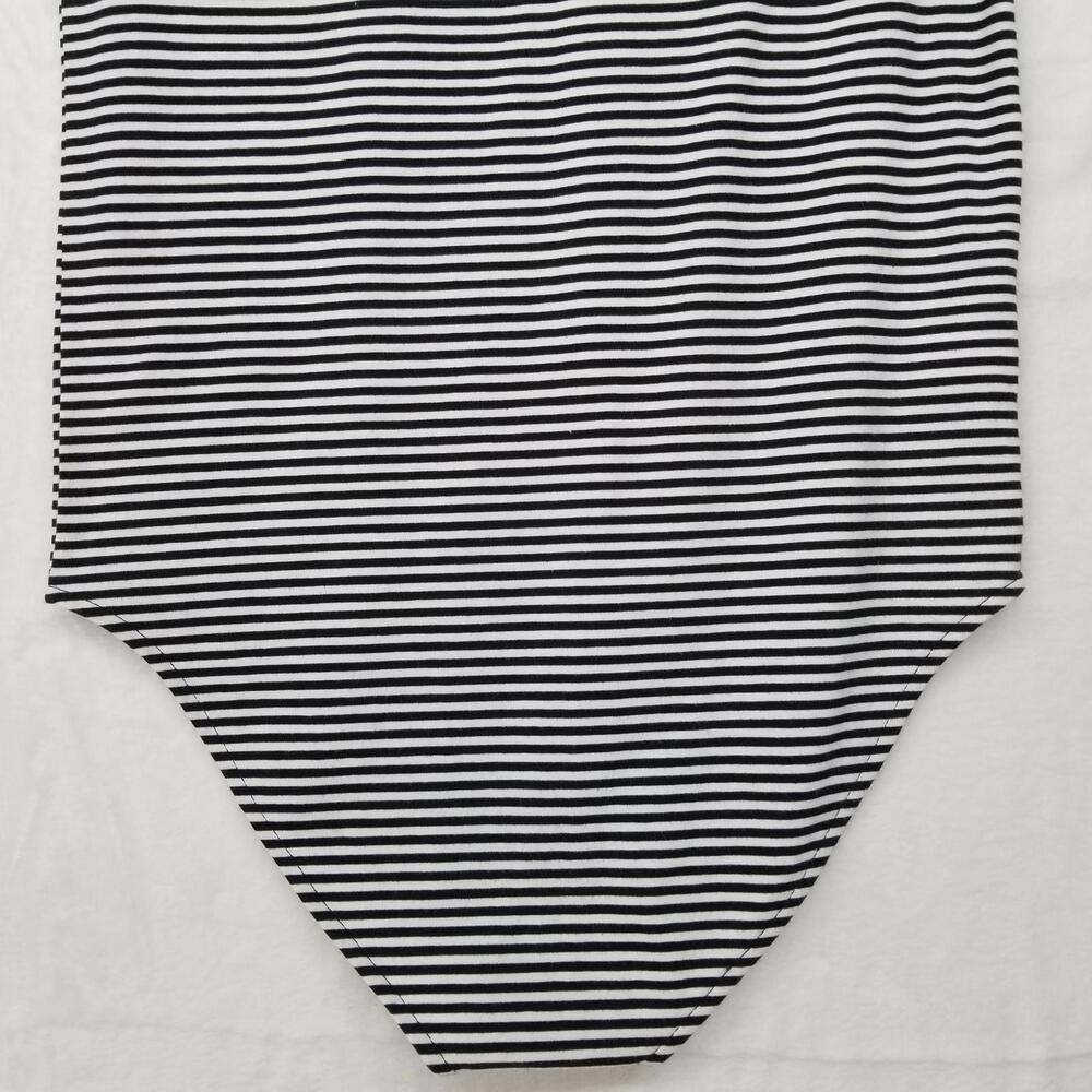 Loft Sleeveless Striped Bodysuit Small Black White Tank Top NWT - Picture 9 of 13
